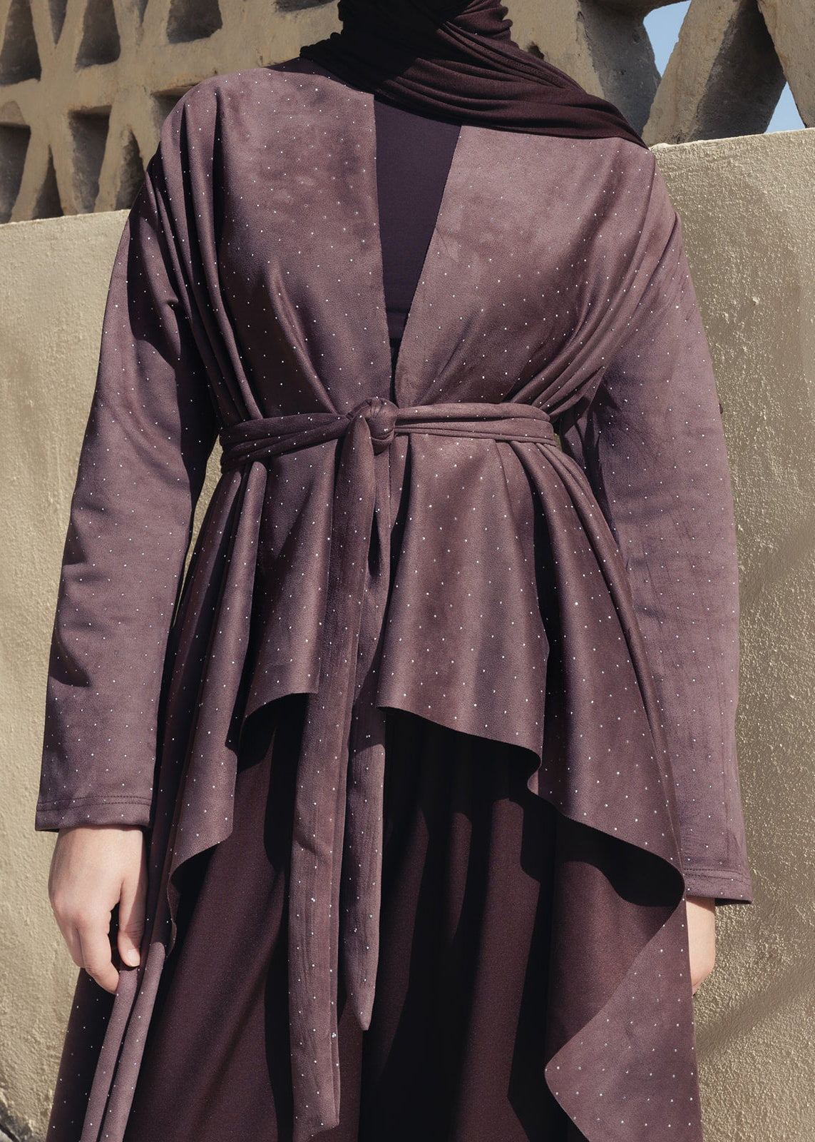 The Starlit Cardigan In Cocoa Brown