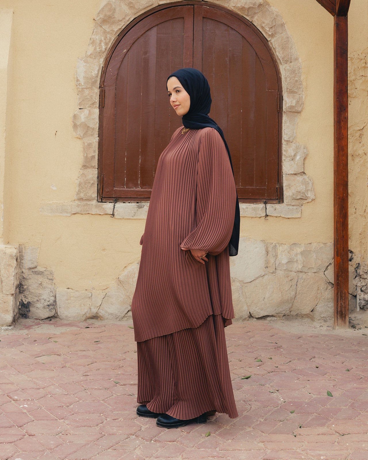 The Pleat fall Set In Clay