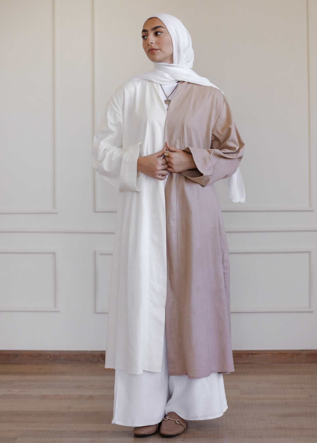 Duo Linen Crossover Kimono