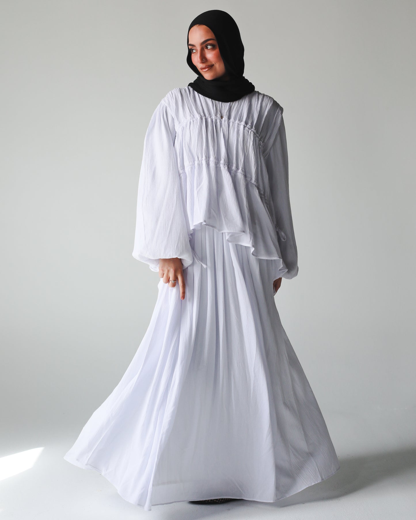 The Drape Flow Set In White
