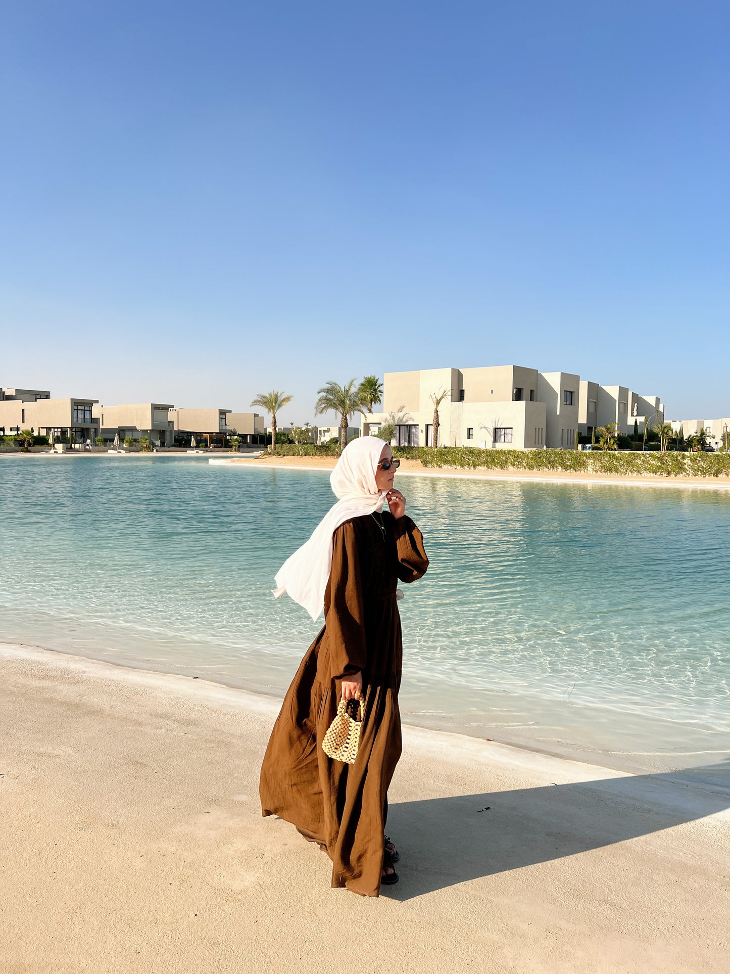 Weekend Wanderer Dress In Brown