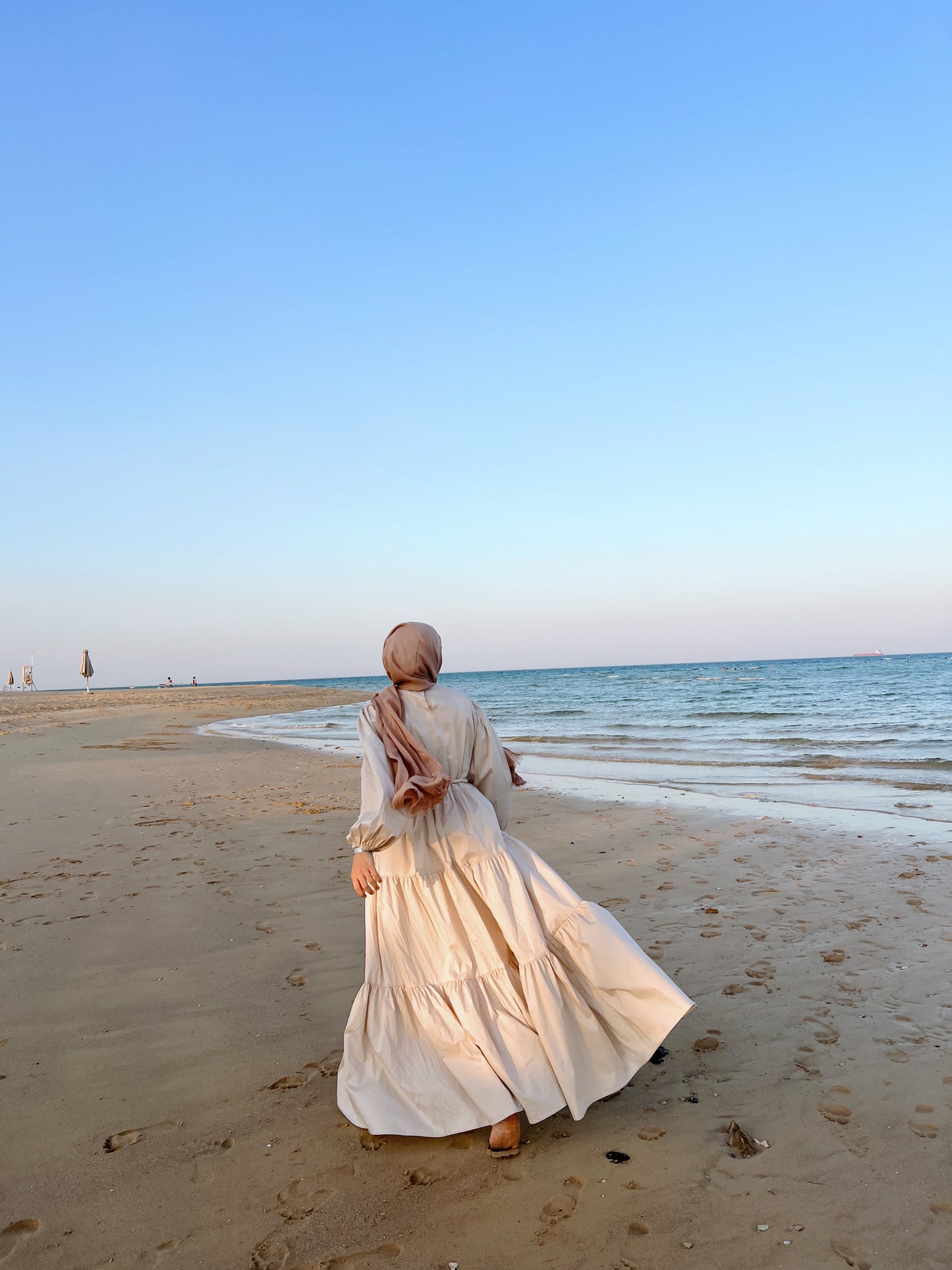 Poplin Gypsy Dress cream