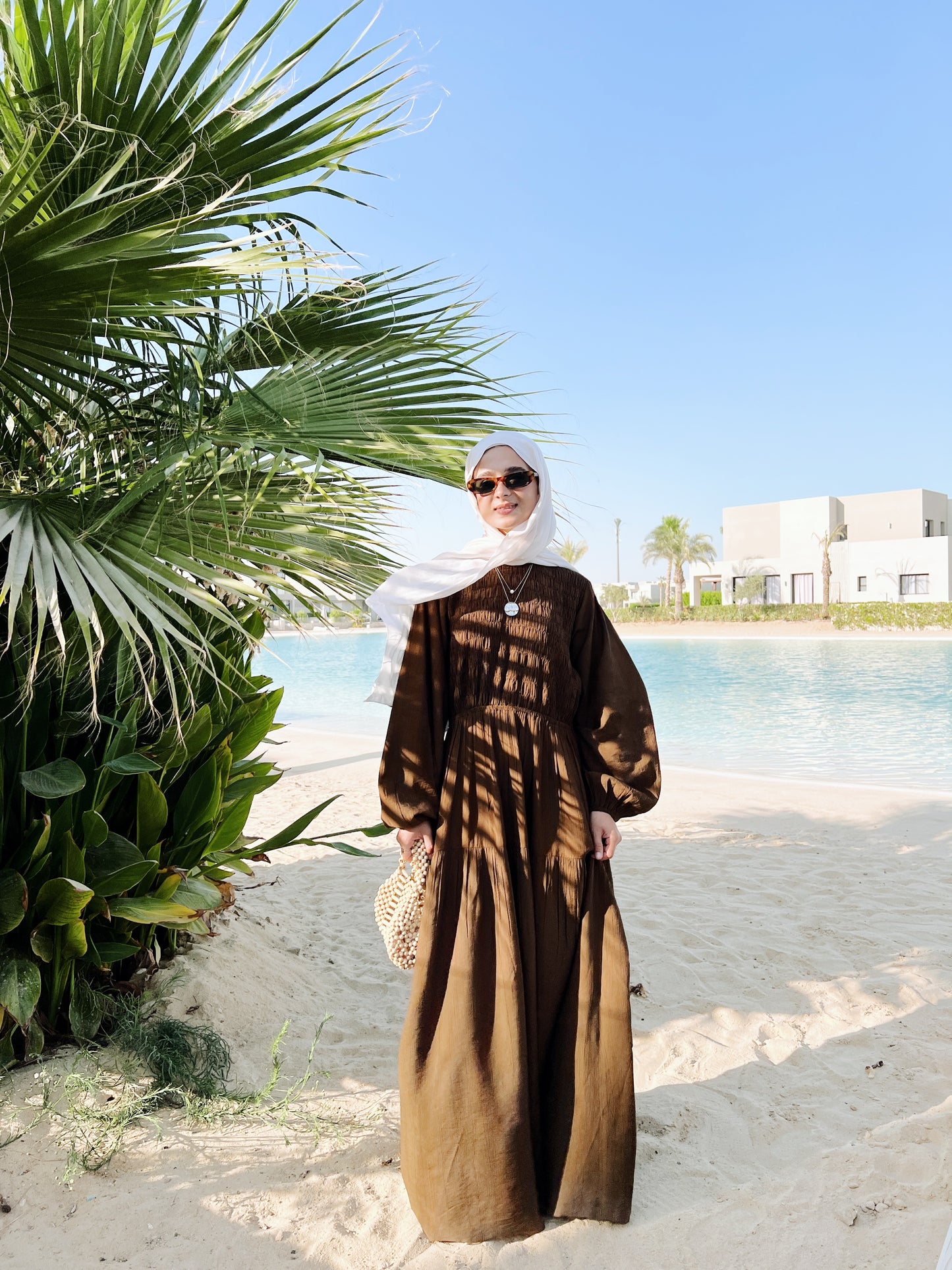 Weekend Wanderer Dress In Brown