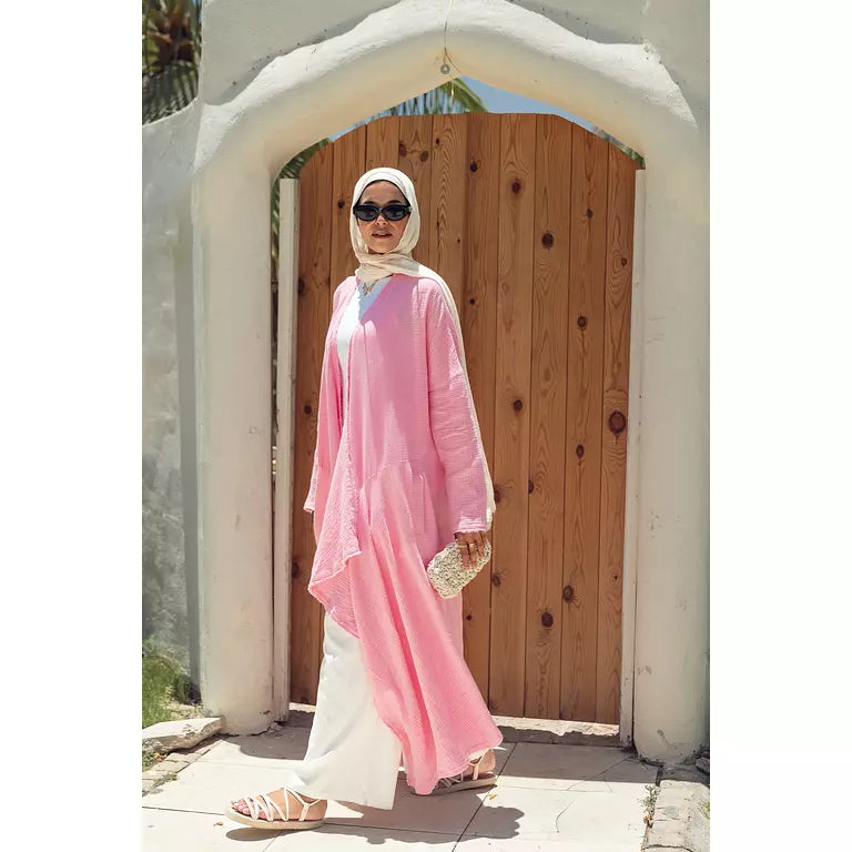 Waterfall Cardigan in Cotton Candy