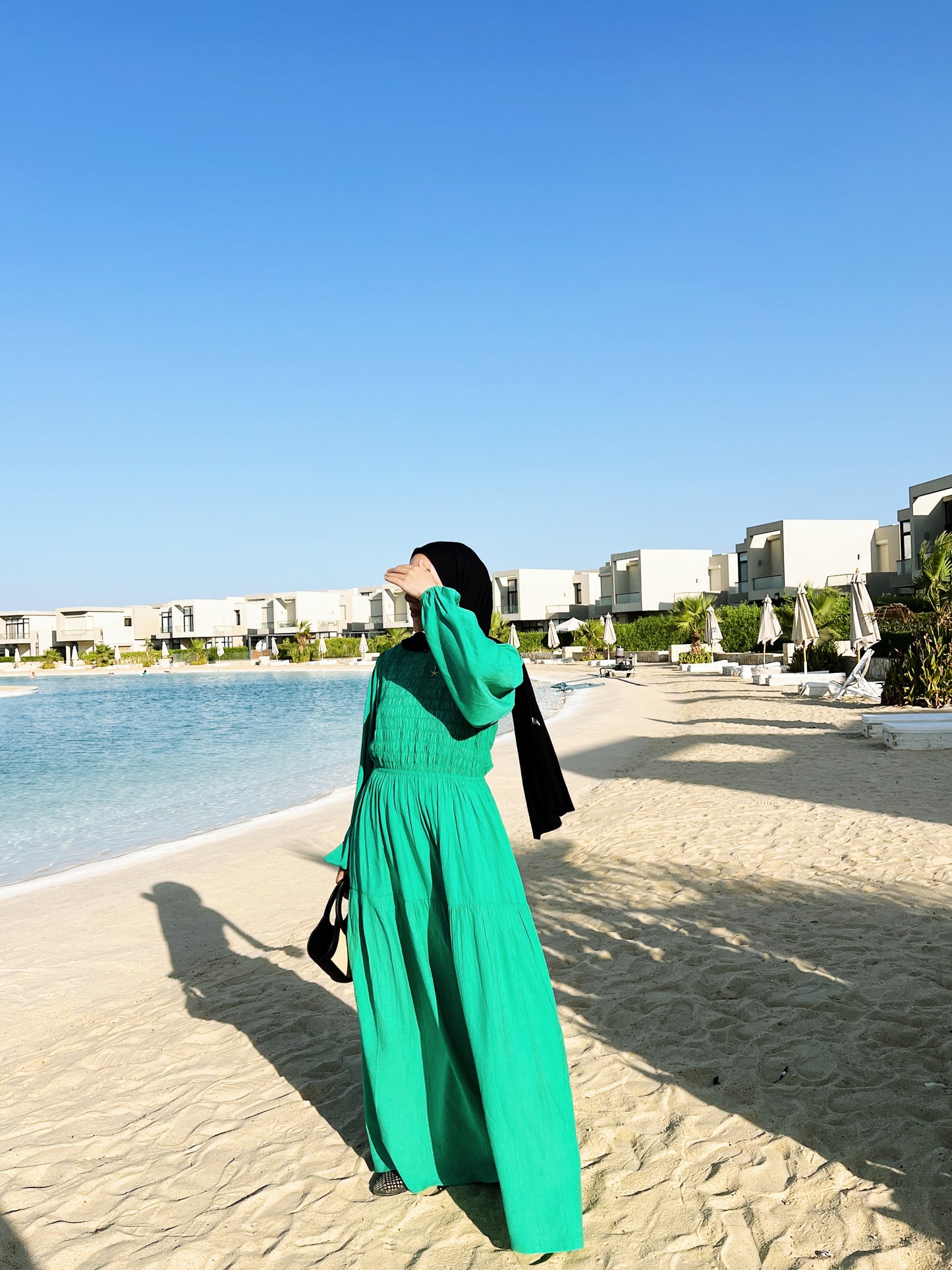 Weekend Wanderer Dress In Apple Green