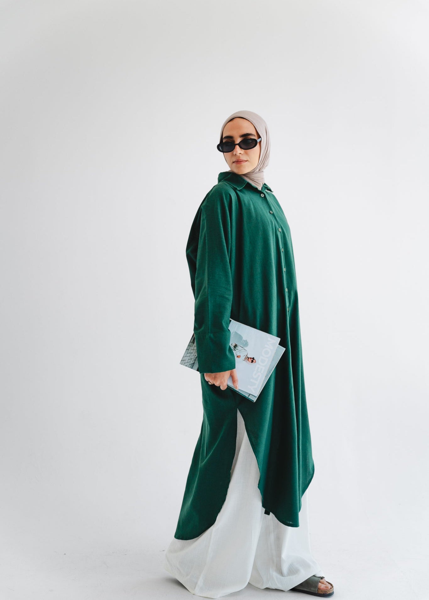 The Bayside Shirt In Emerald Green