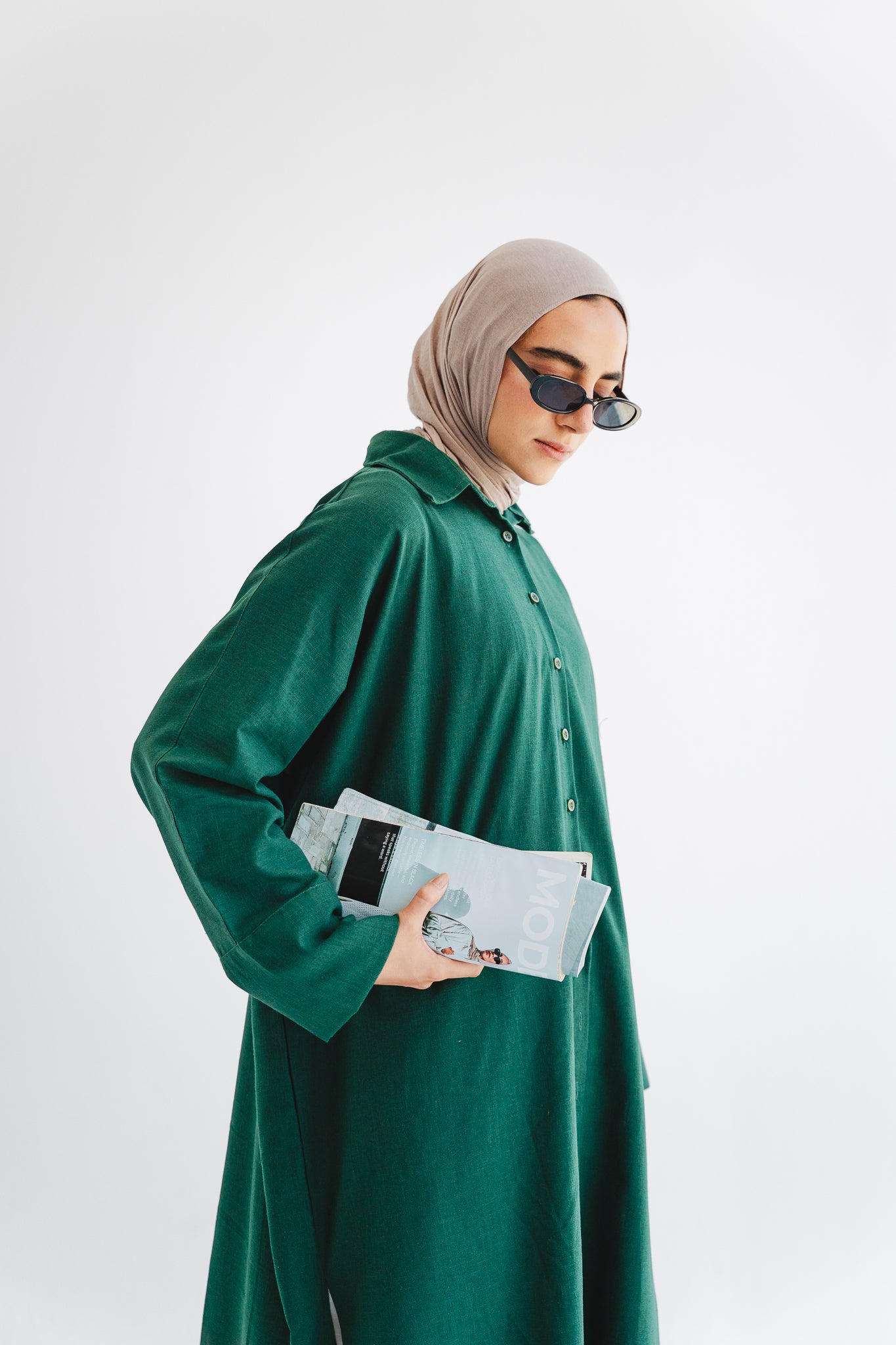 The Bayside Shirt In Emerald Green