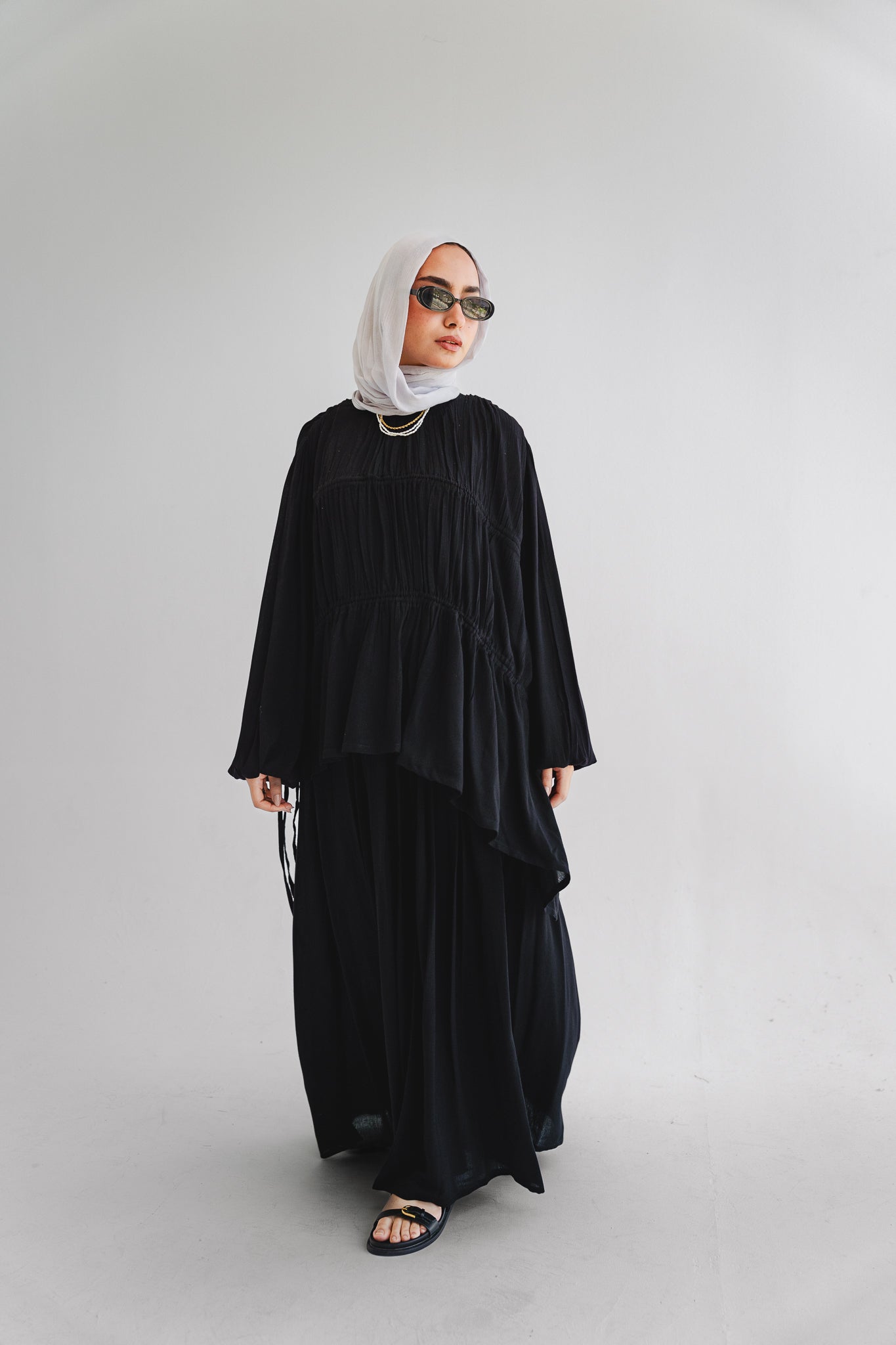 The Drape Flow Set In Black