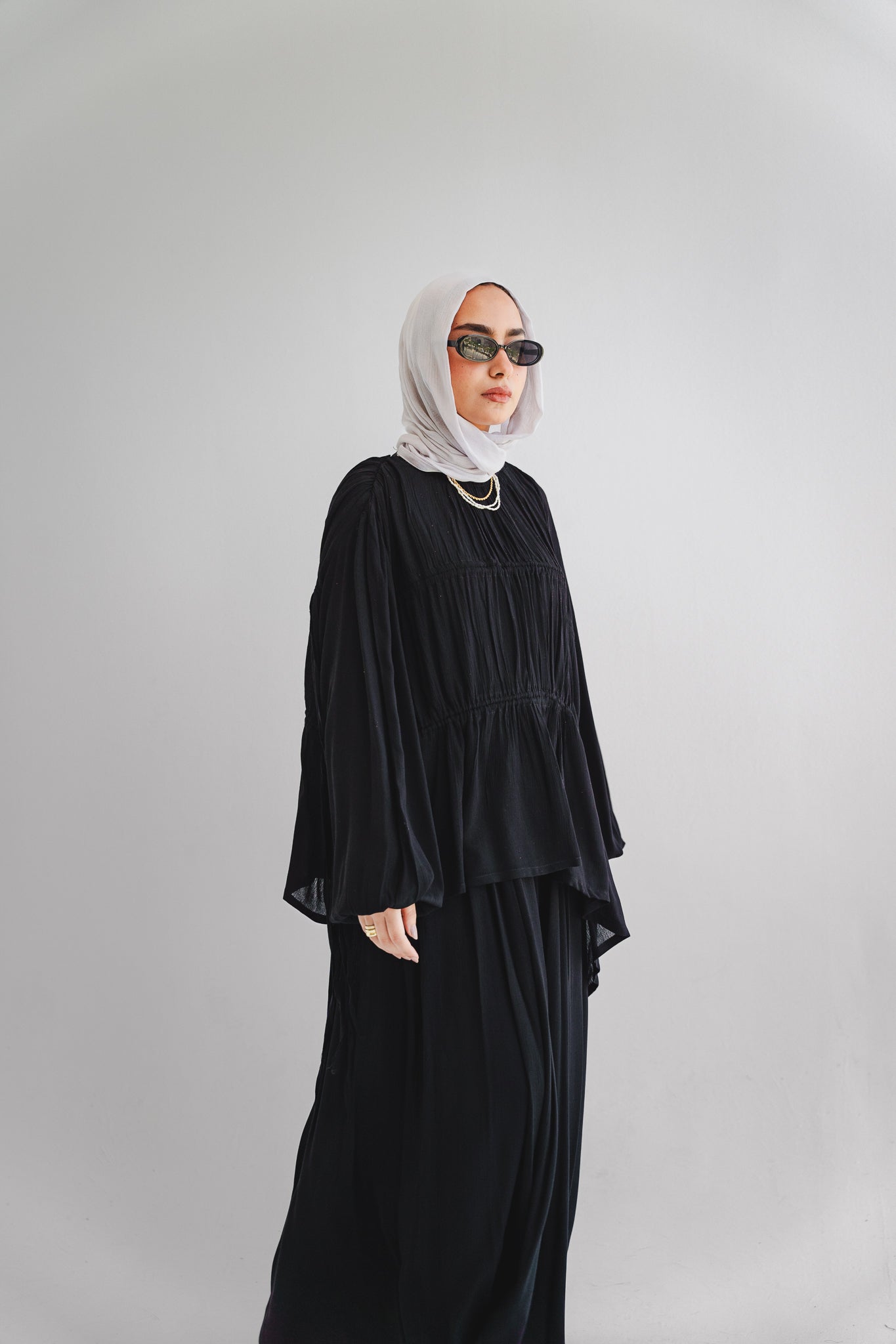 The Drape Flow Set In Black