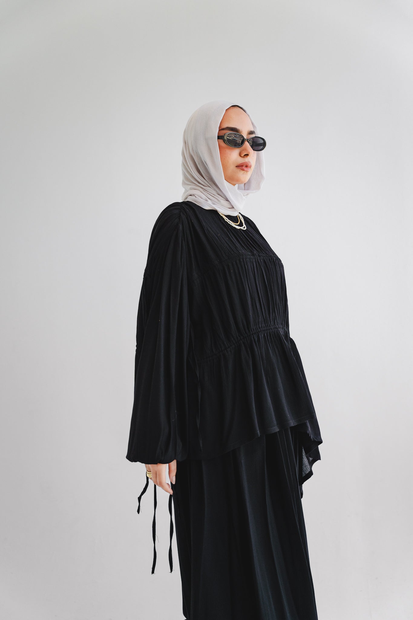 The Drape Flow Set In Black