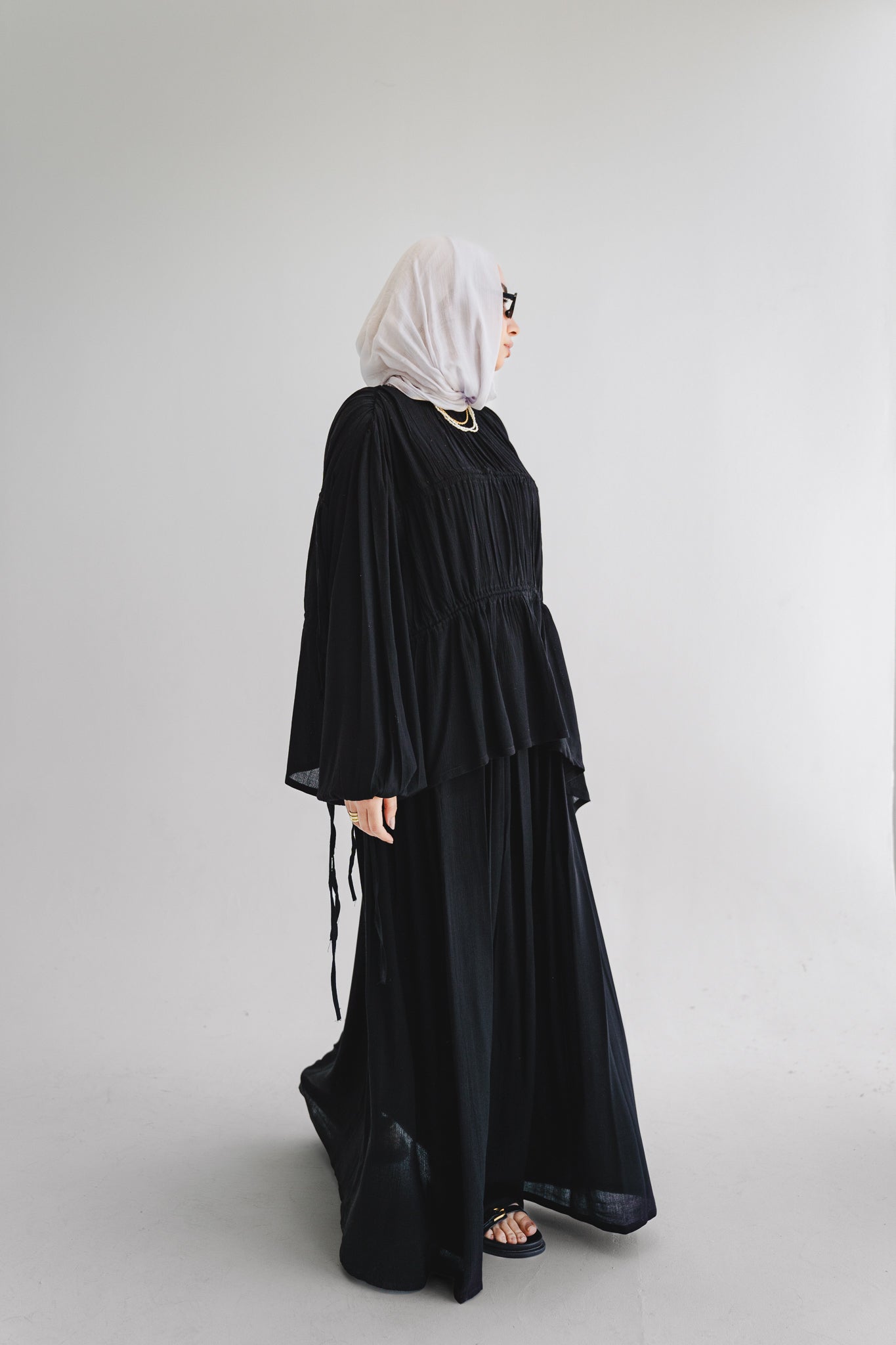 The Drape Flow Set In Black