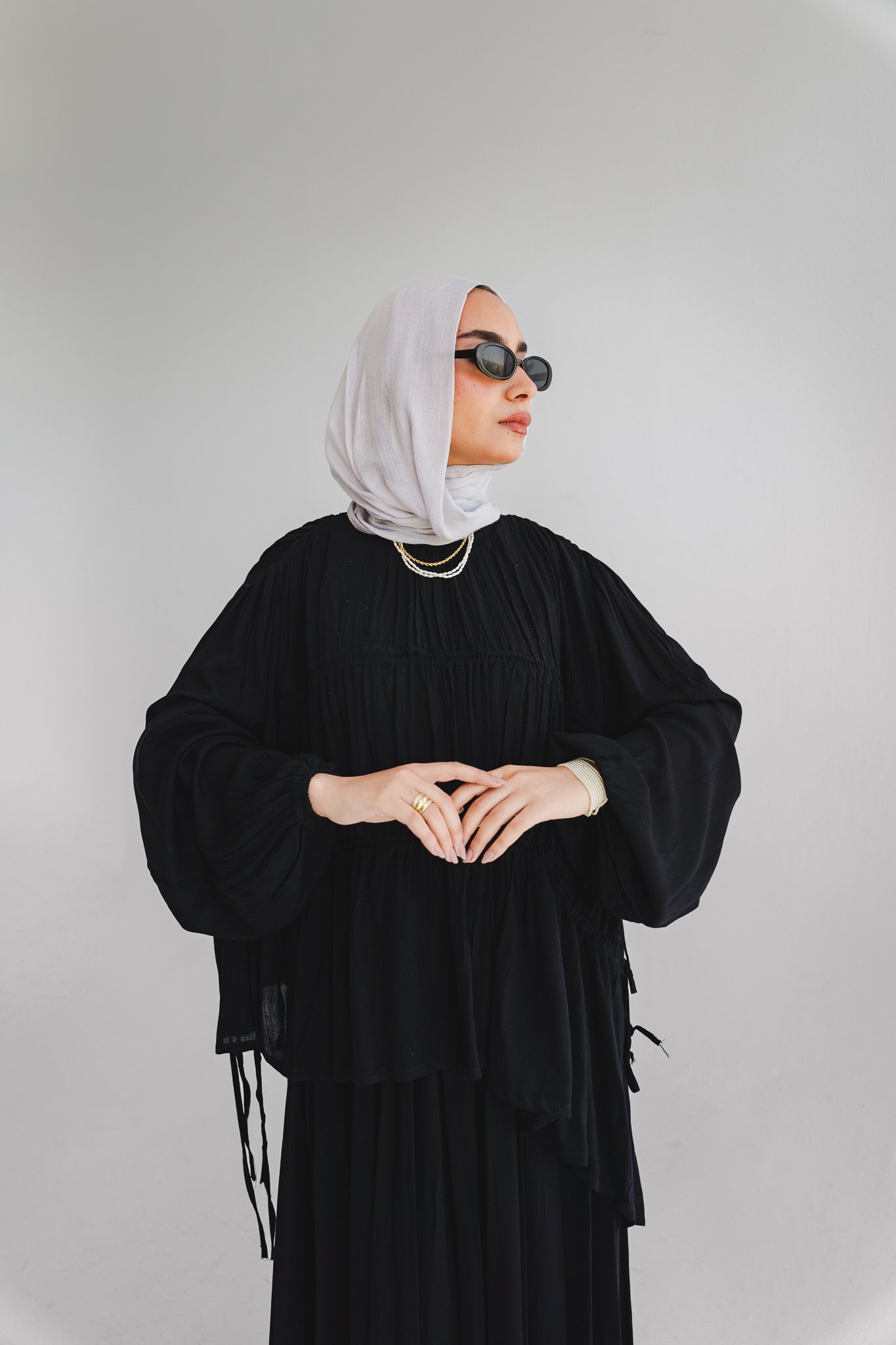 The Drape Flow Set In Black
