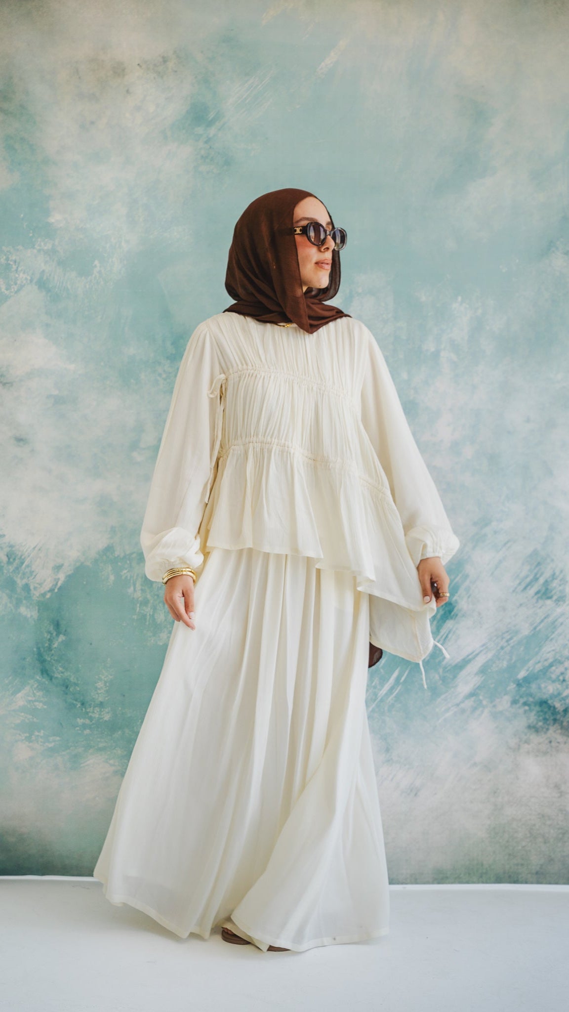The Drape Flow Set In Off-white