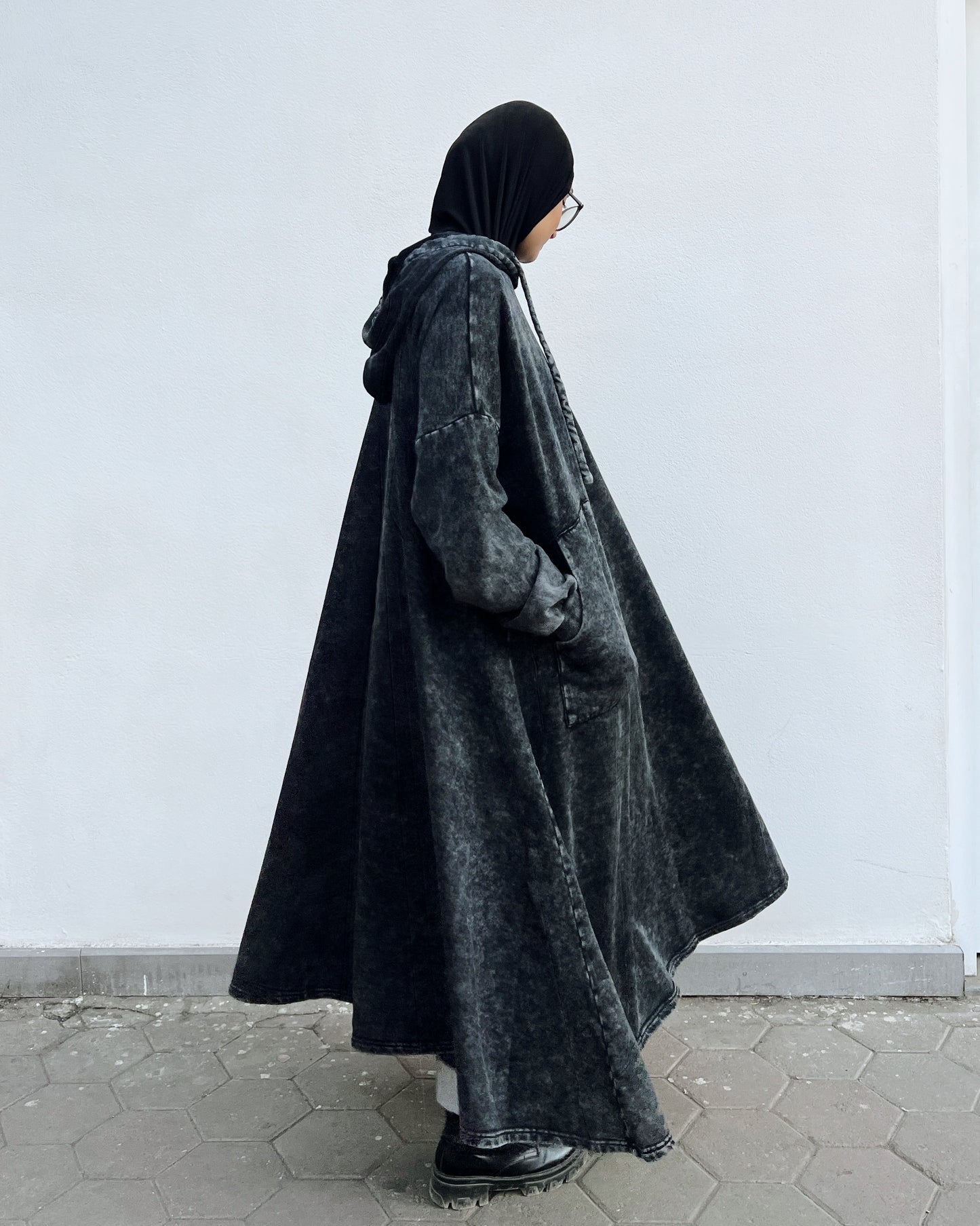 Milton Hoodie Dress In Washed