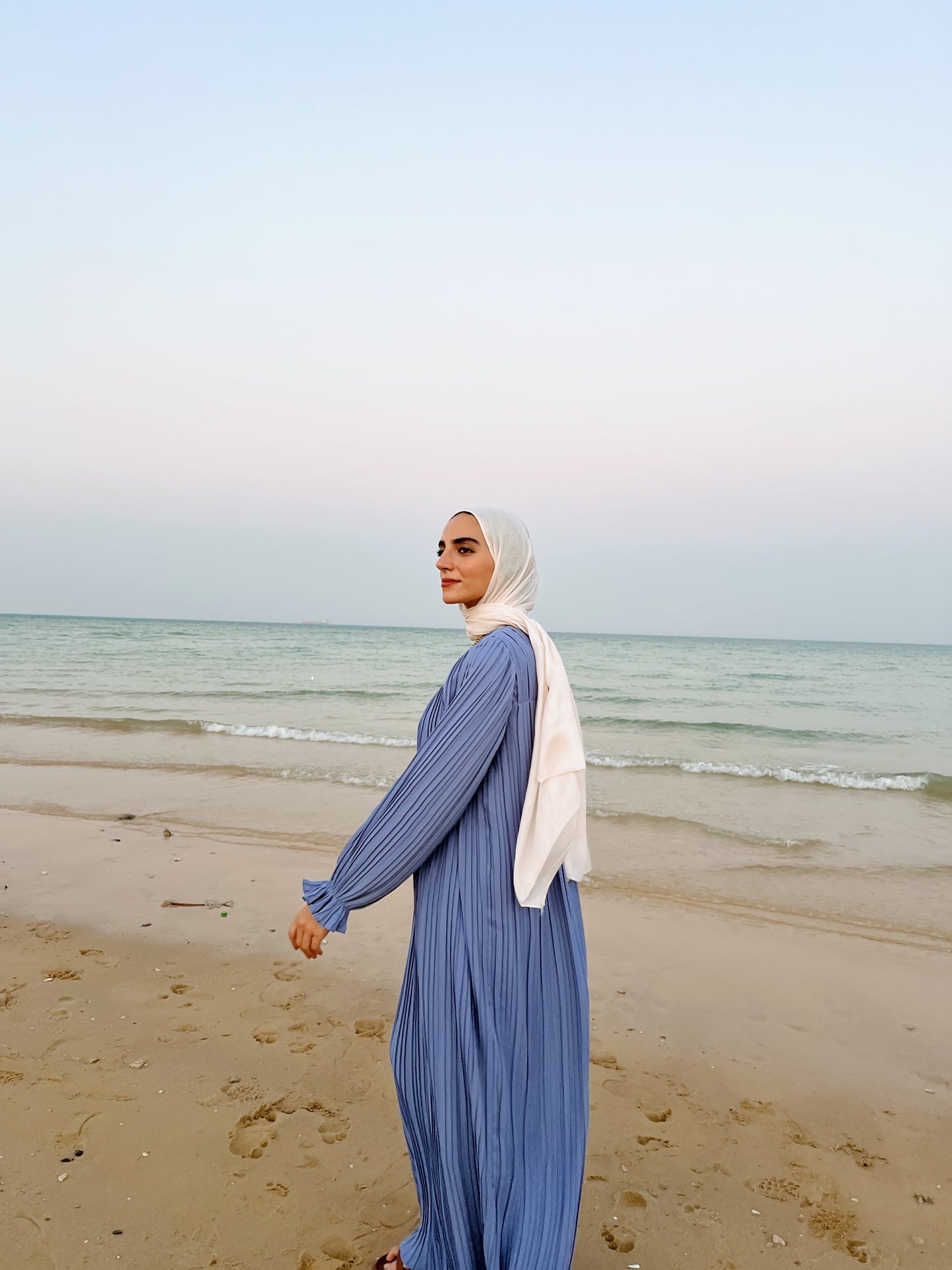 Pleated Dress In Lilac