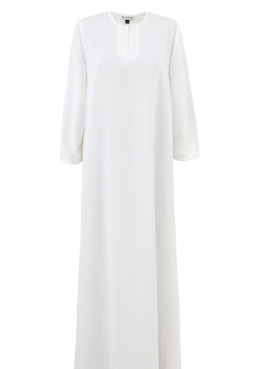 Basic White Abaya