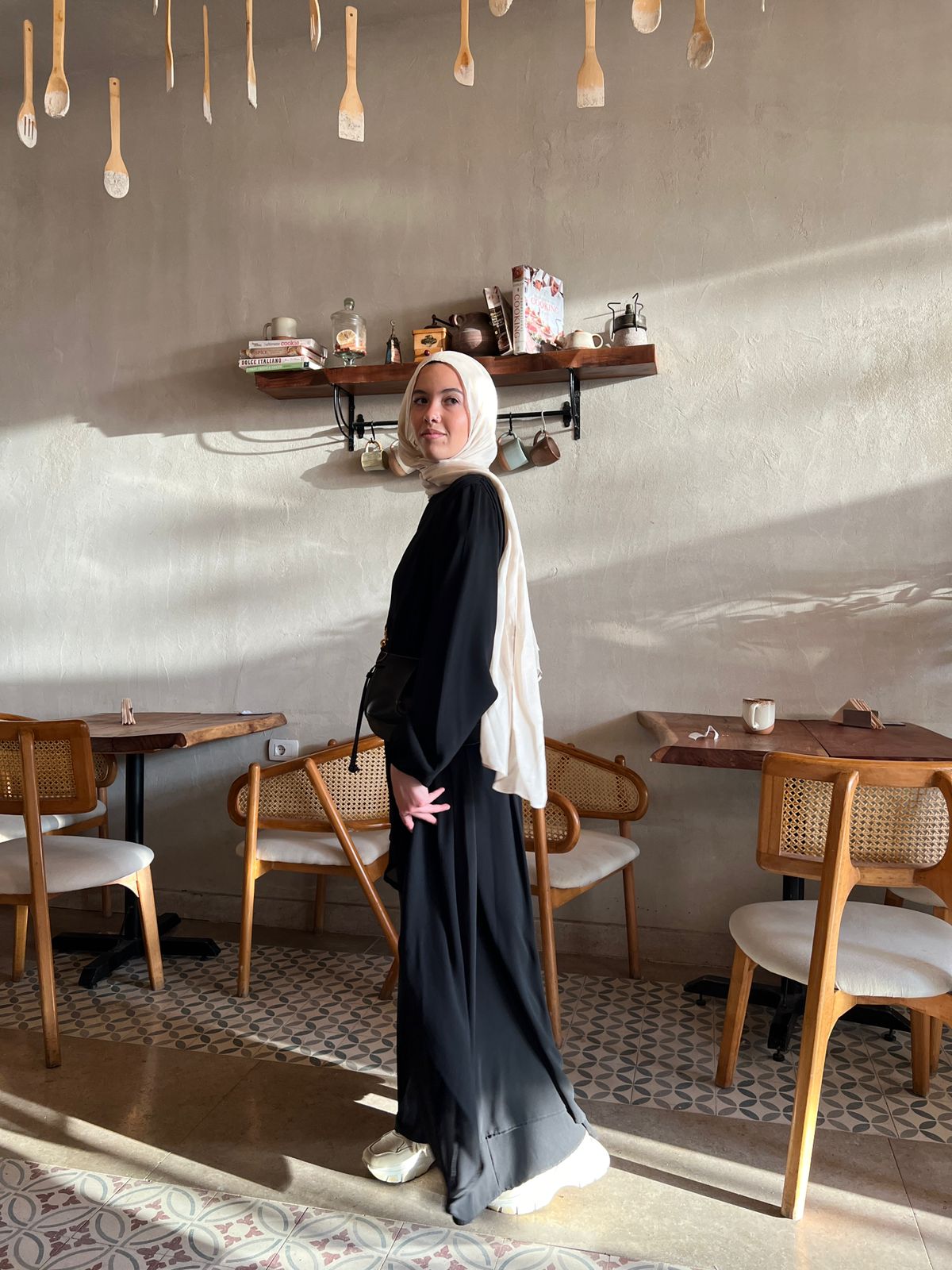 High Low Solid Abaya