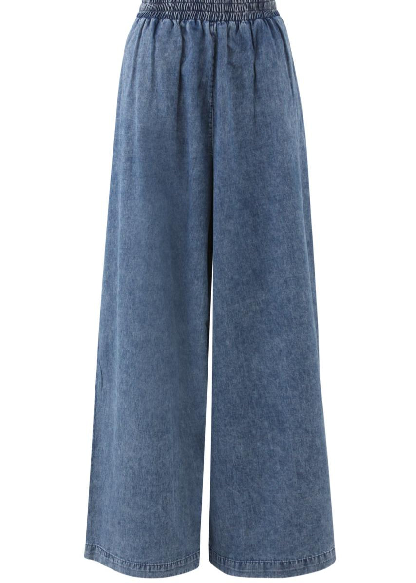 Wide Leg Denim Pants