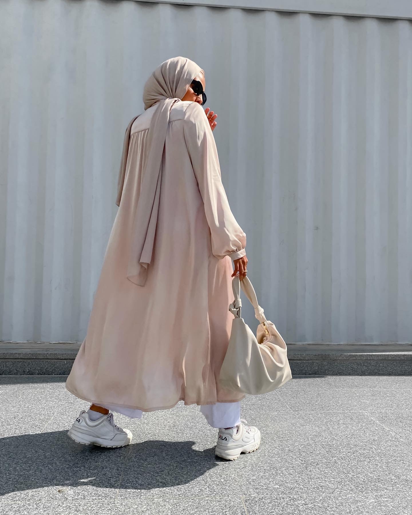 Champagne Satin Midi Shirt Dress