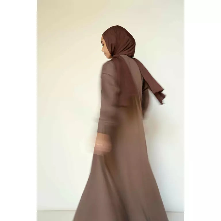 Seamline Dress in Taupe Brown