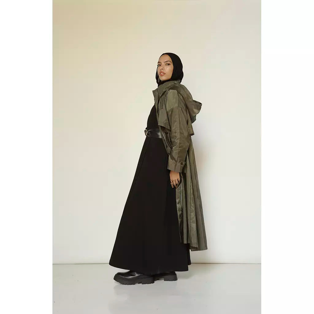 Waterproof Trench Coat in Olive