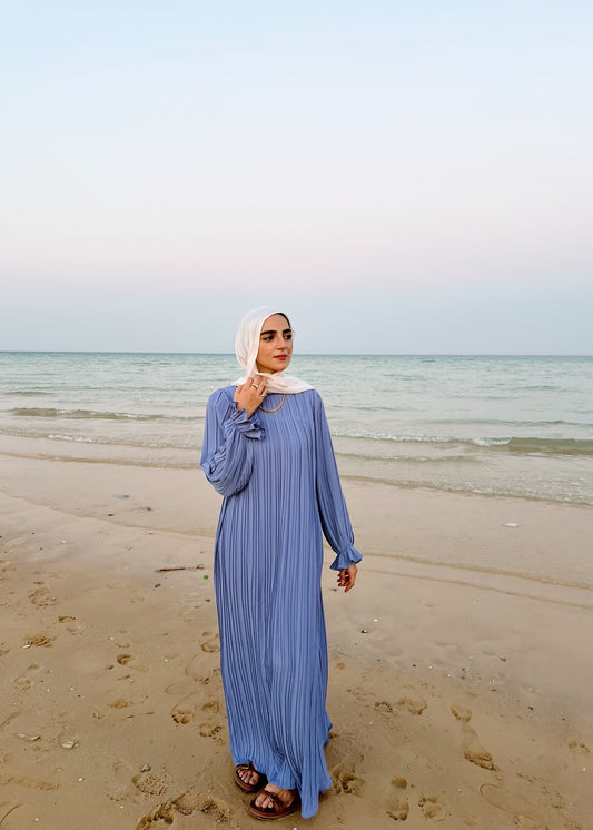 Pleated Dress In Lilac
