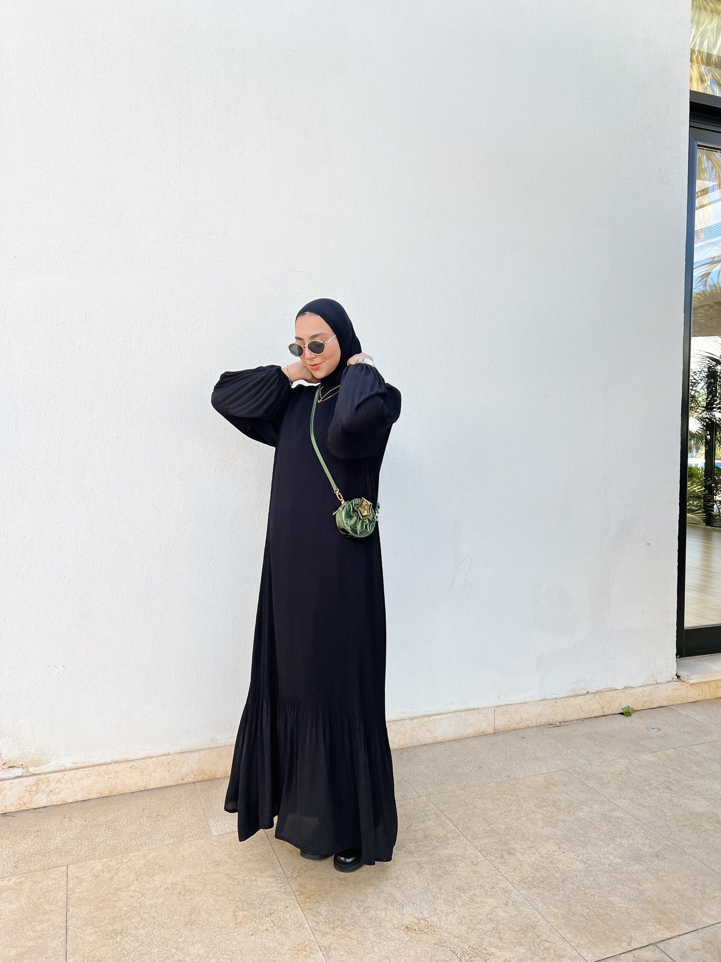 Dreamy Swirl Dress In Black