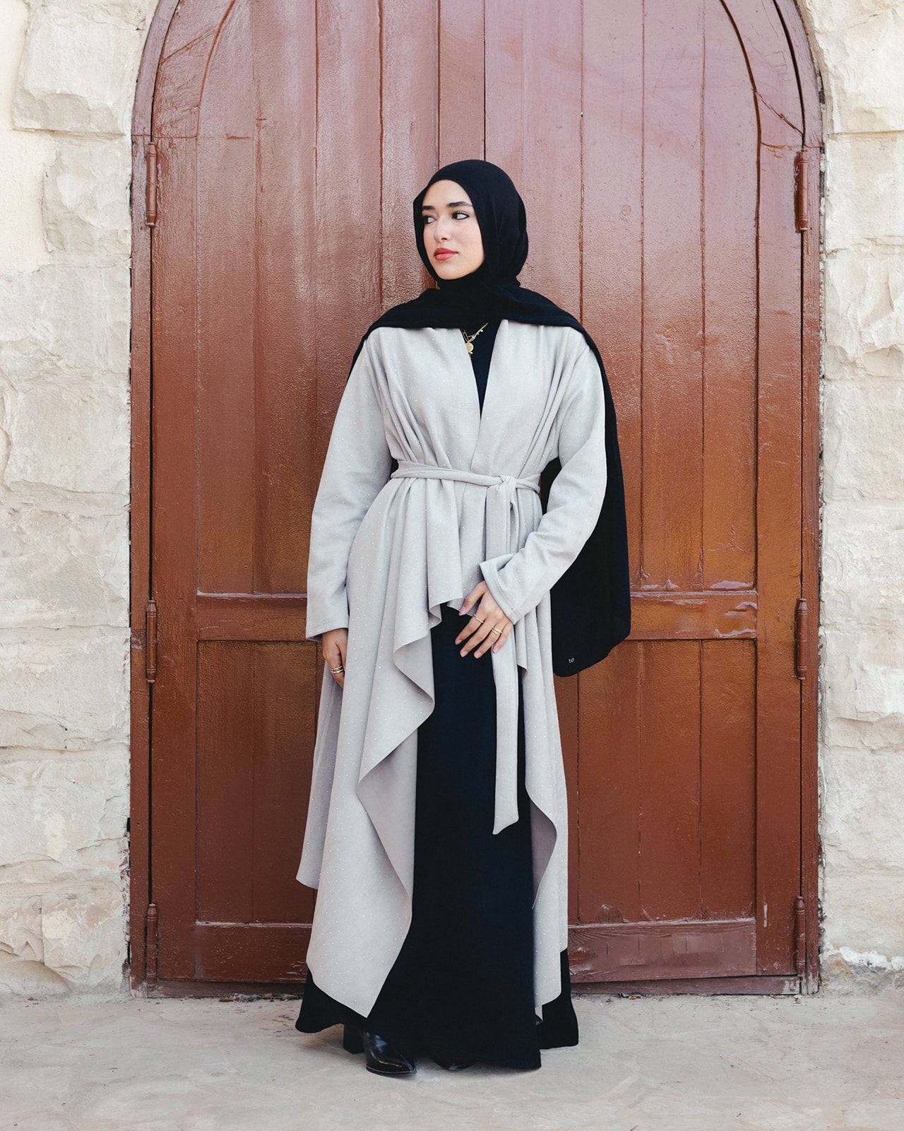 The Starlit Cardigan In Pearl Gray