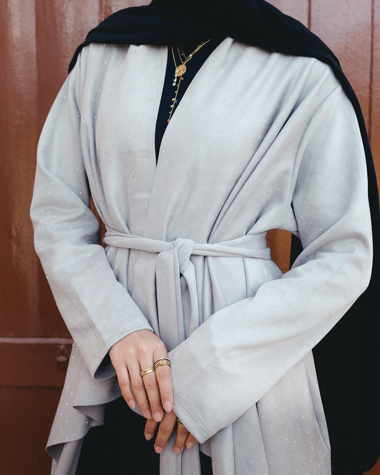 The Starlit Cardigan In Pearl Gray