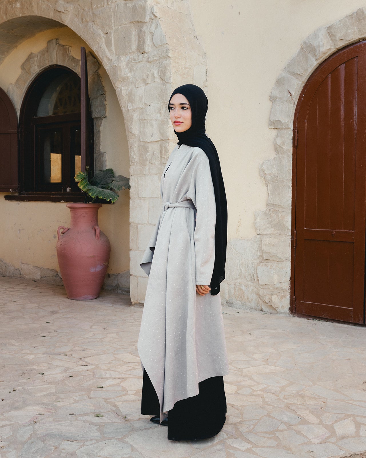 The Starlit Cardigan In Pearl Gray