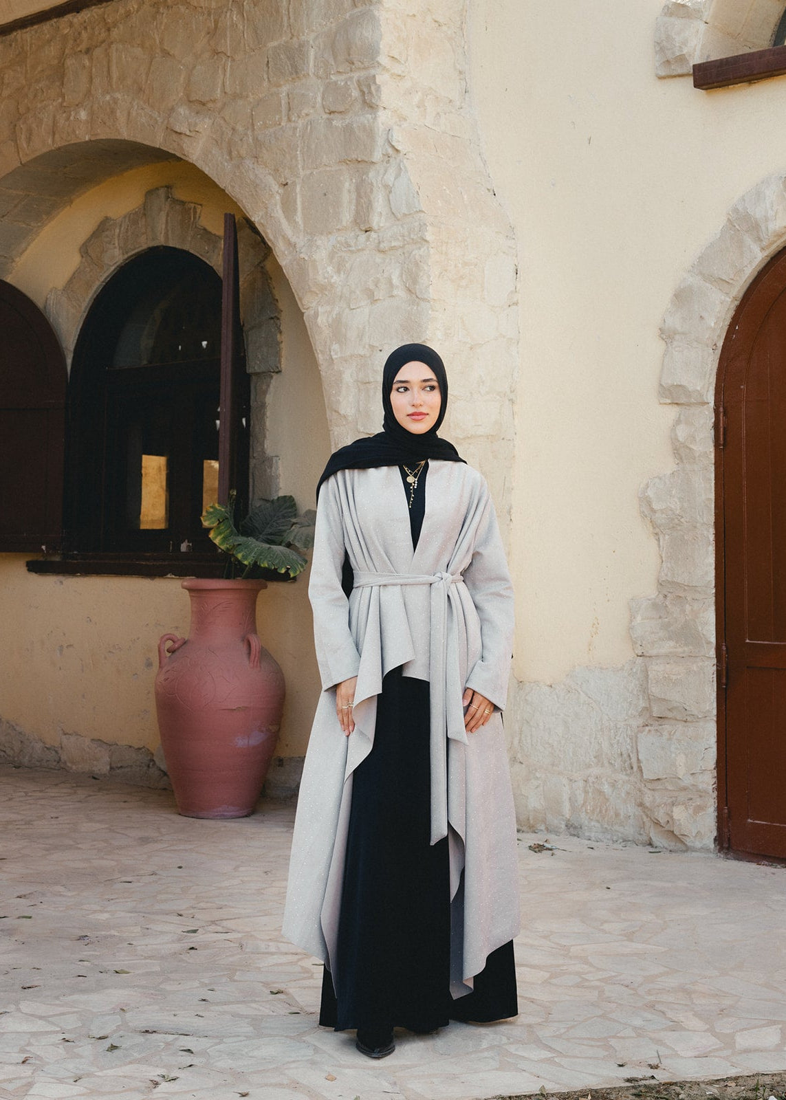 The Starlit Cardigan In Pearl Gray