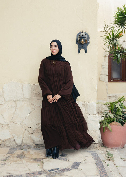 The Dreamfall Dress in Chocolate Brown