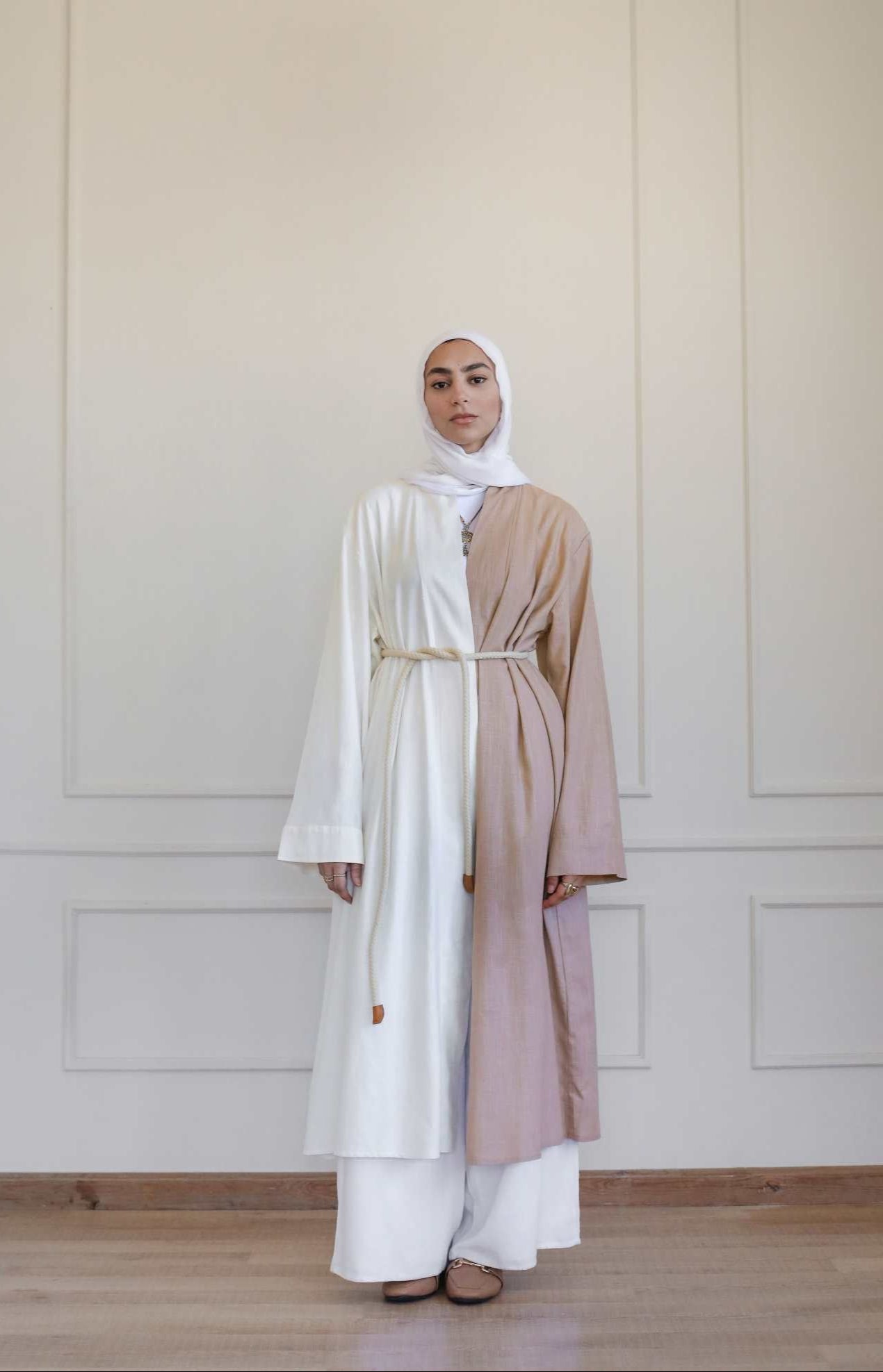 Duo Linen Crossover Kimono