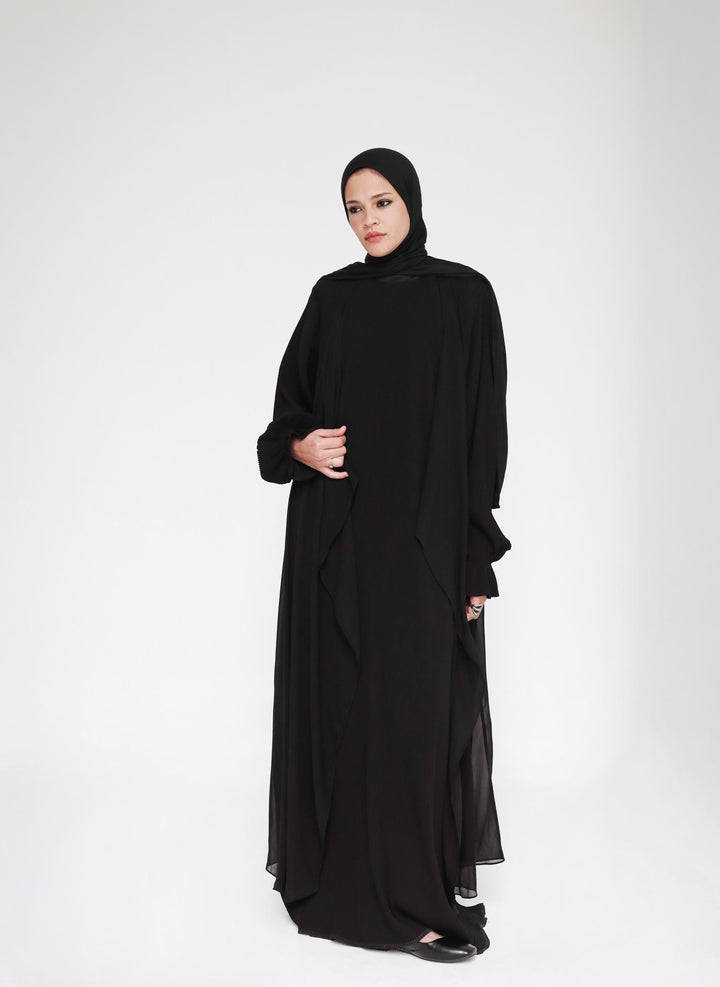 The Chiffon Cardigan Abaya Set