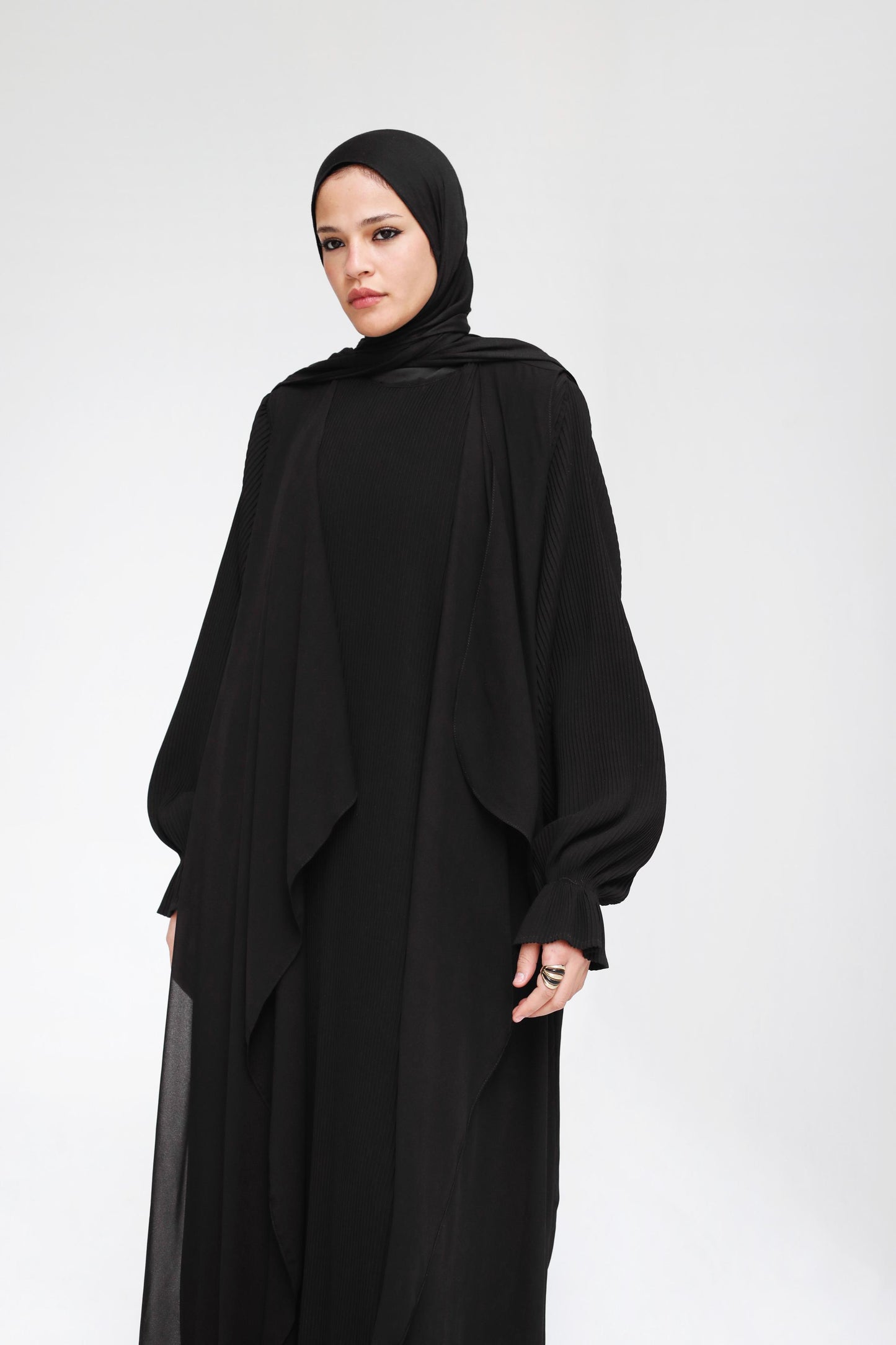 The Chiffon Cardigan Abaya Set