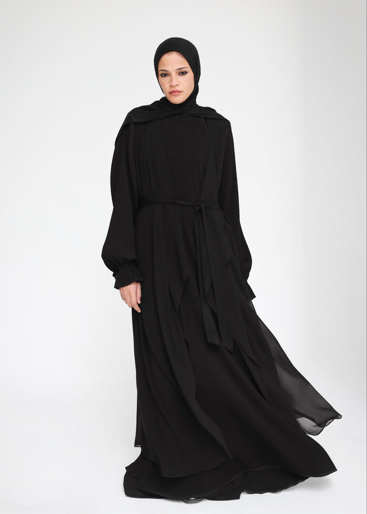 The Chiffon Cardigan Abaya Set