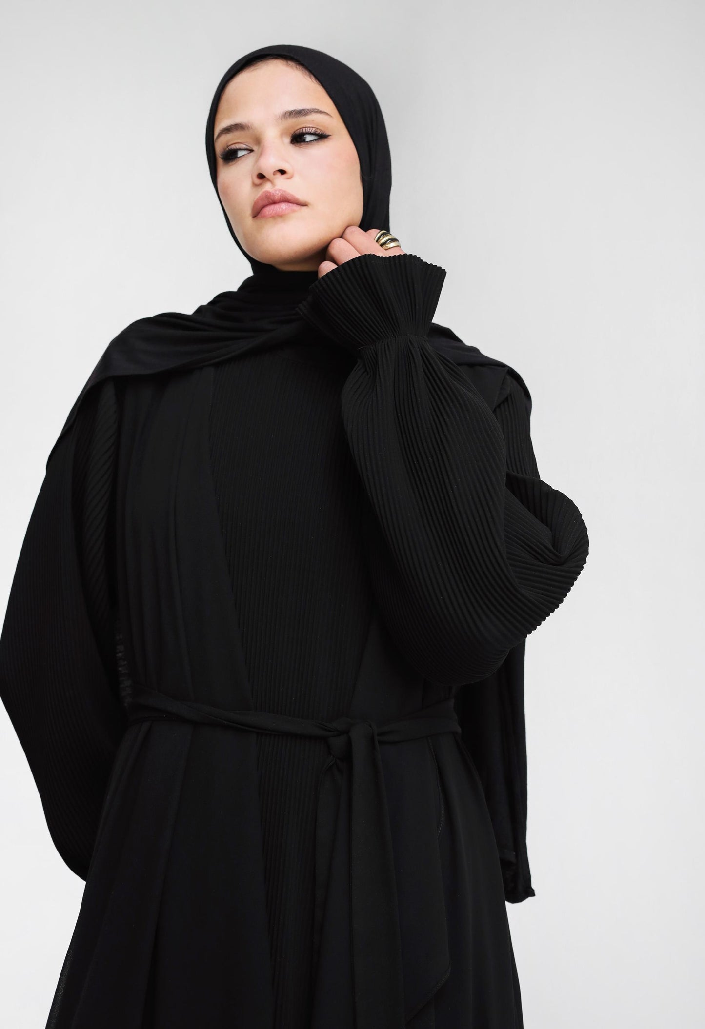 The Chiffon Cardigan Abaya Set