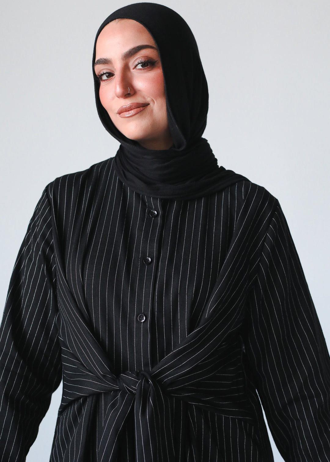 The Striped Muse Shirt In Black