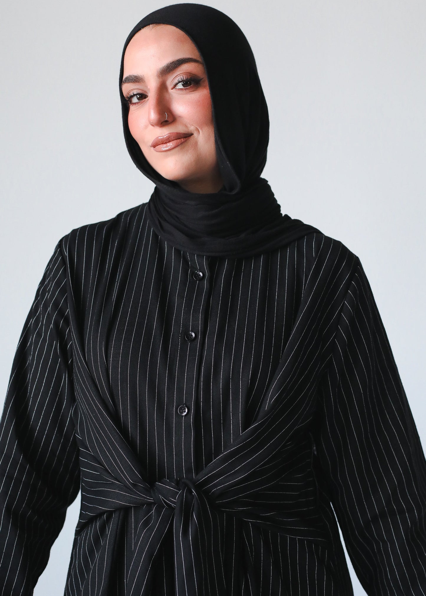 The Striped Muse Shirt In Black