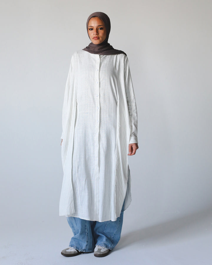 The Striped Muse shirt In White