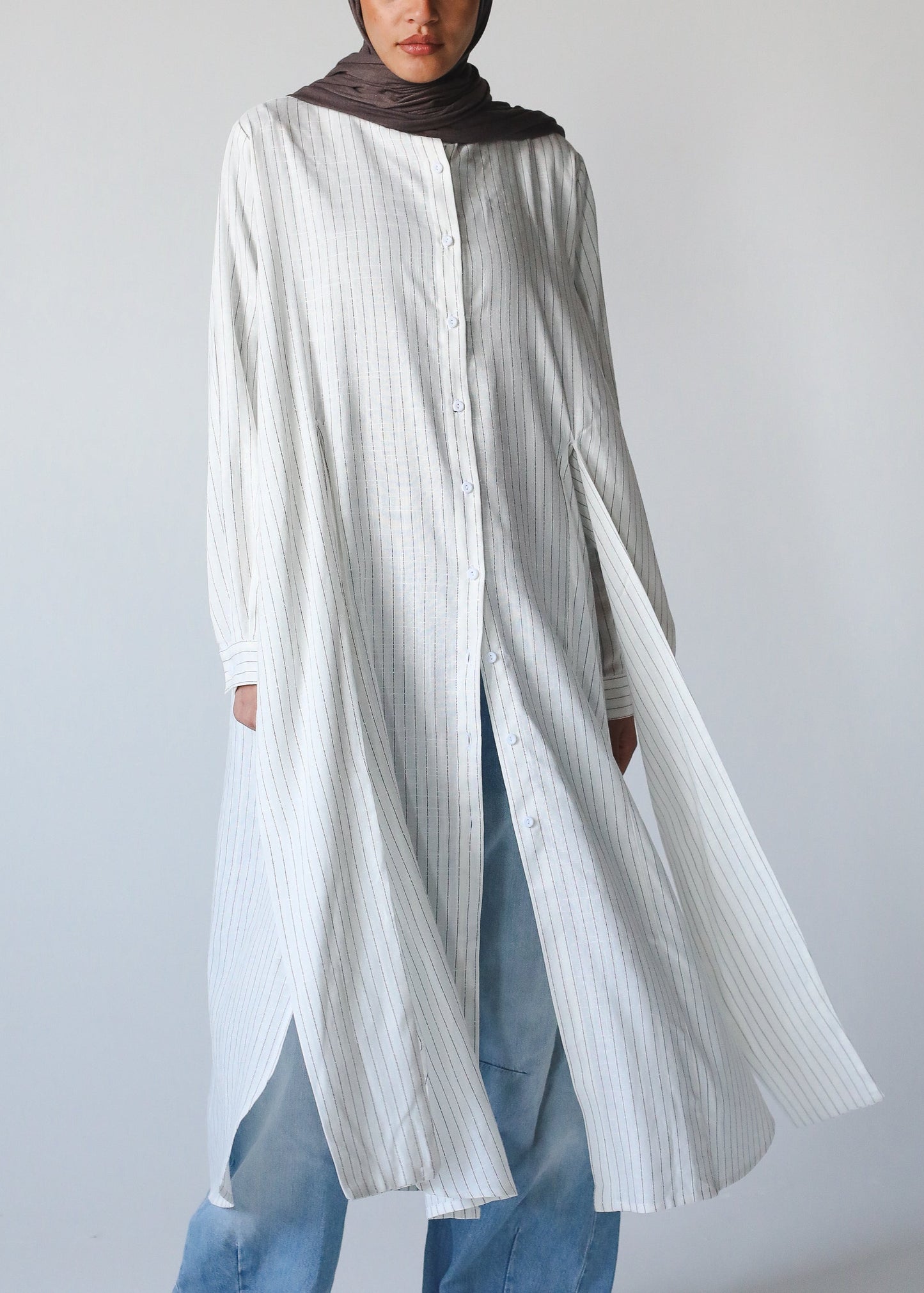 The Striped Muse shirt In White