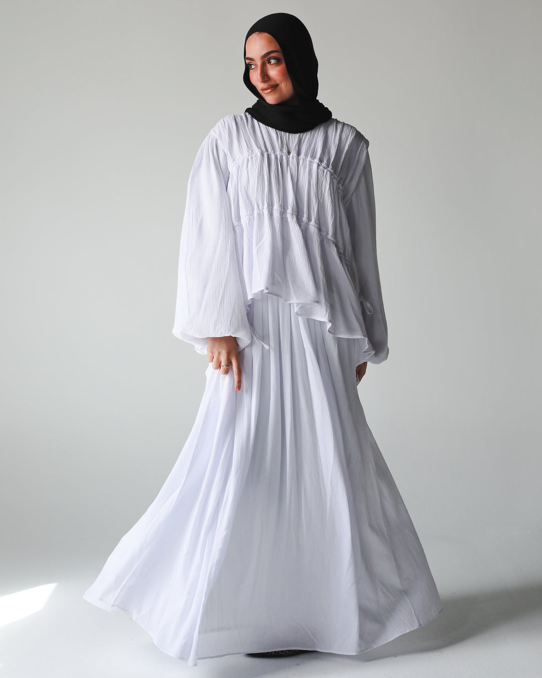 The Drape Flow Set In White