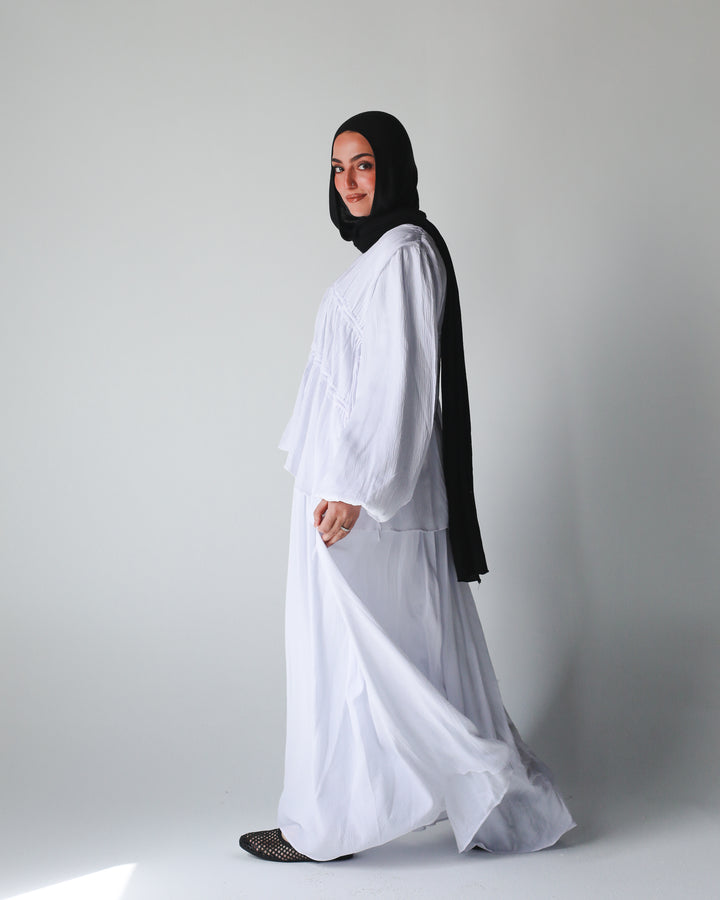 The Drape Flow Set In White