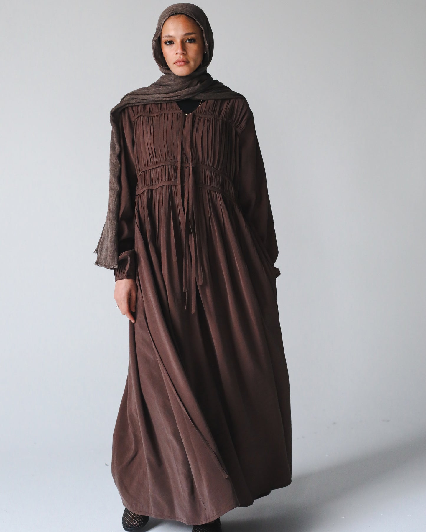 The Vela Dress In Brown