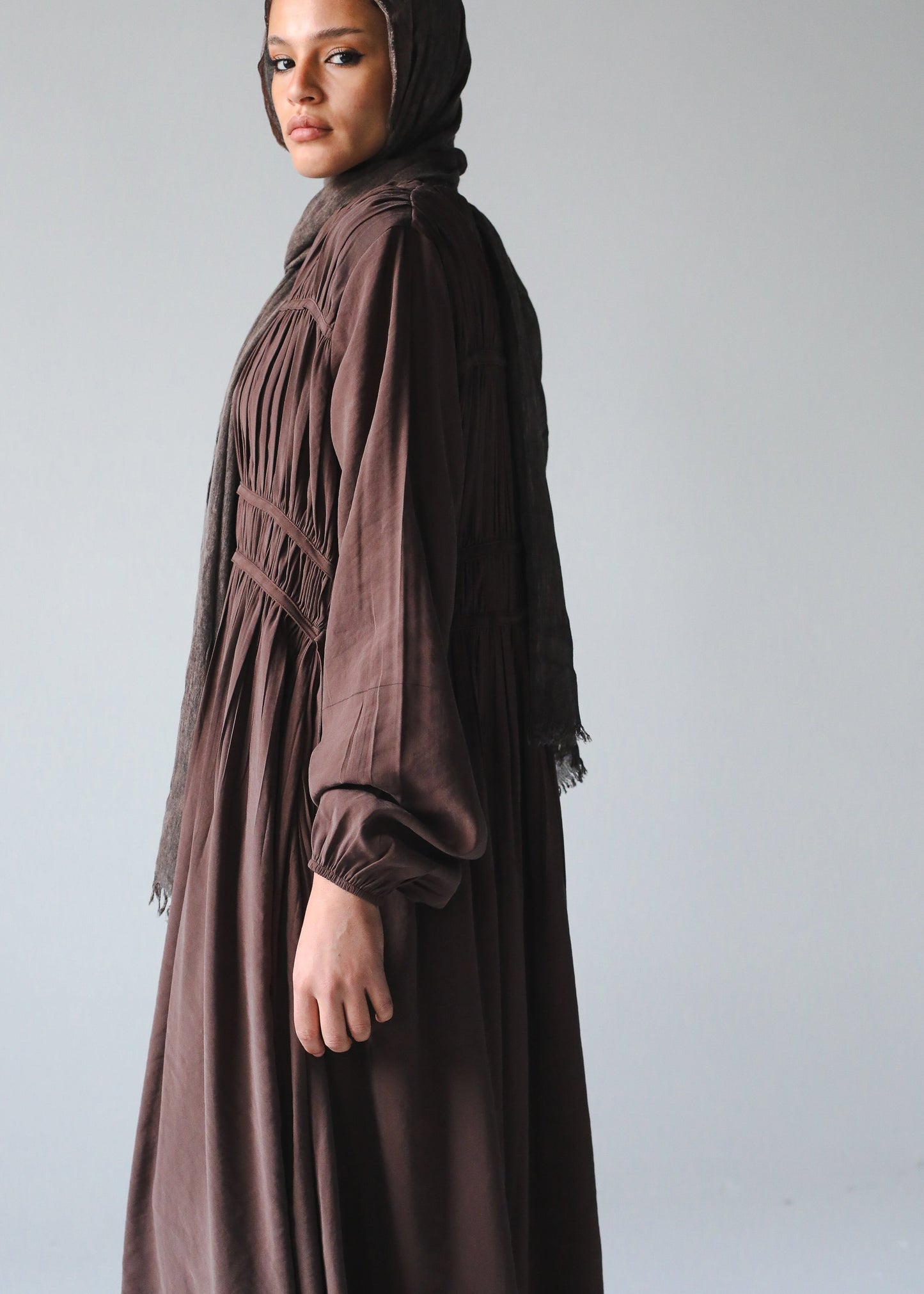 The Vela Dress In Brown