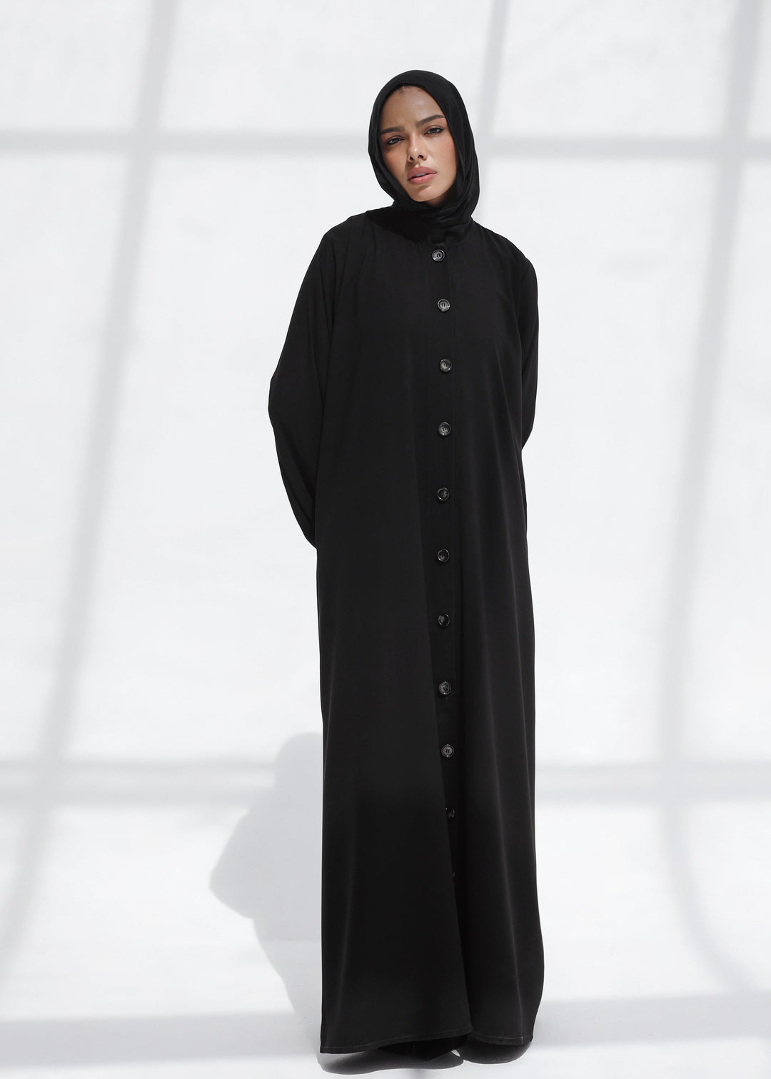 The Signature Buttoned Abaya