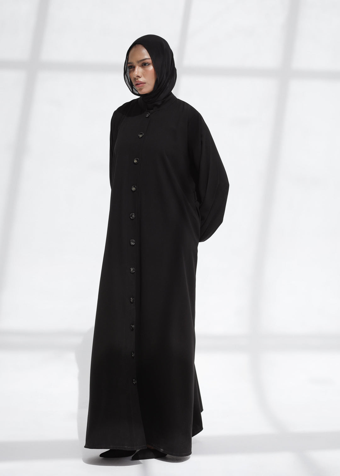 The Signature Buttoned Abaya