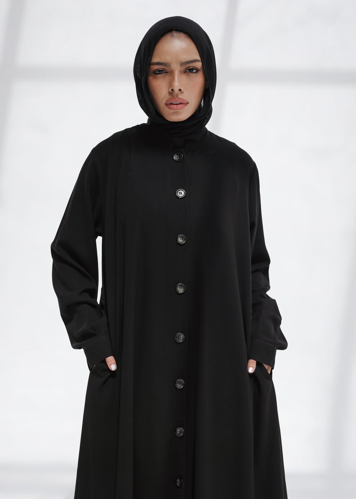 The Signature Buttoned Abaya