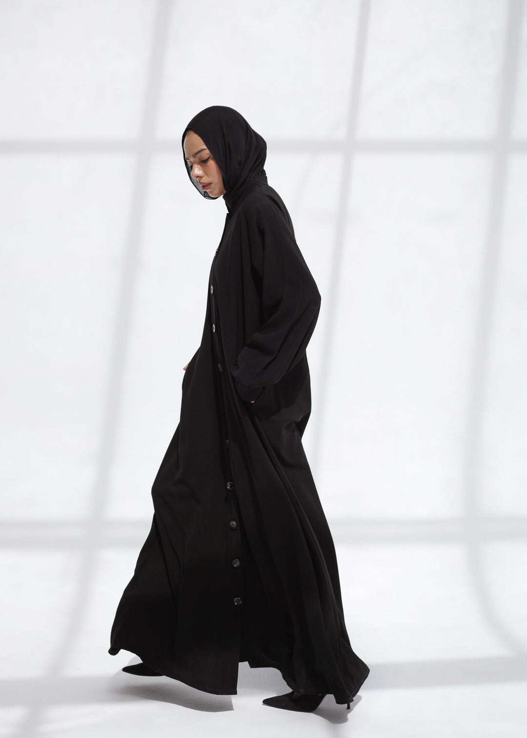 The Signature Buttoned Abaya