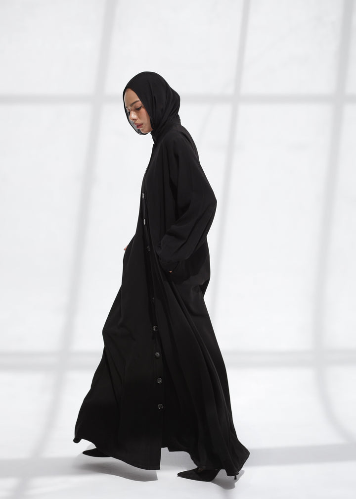 The Signature Buttoned Abaya
